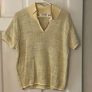 Pretty Yellow Light Cotton Sweater